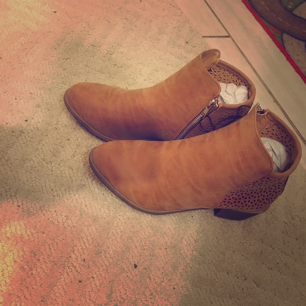 Tan Women’s Booties. NEW WITH TAGS